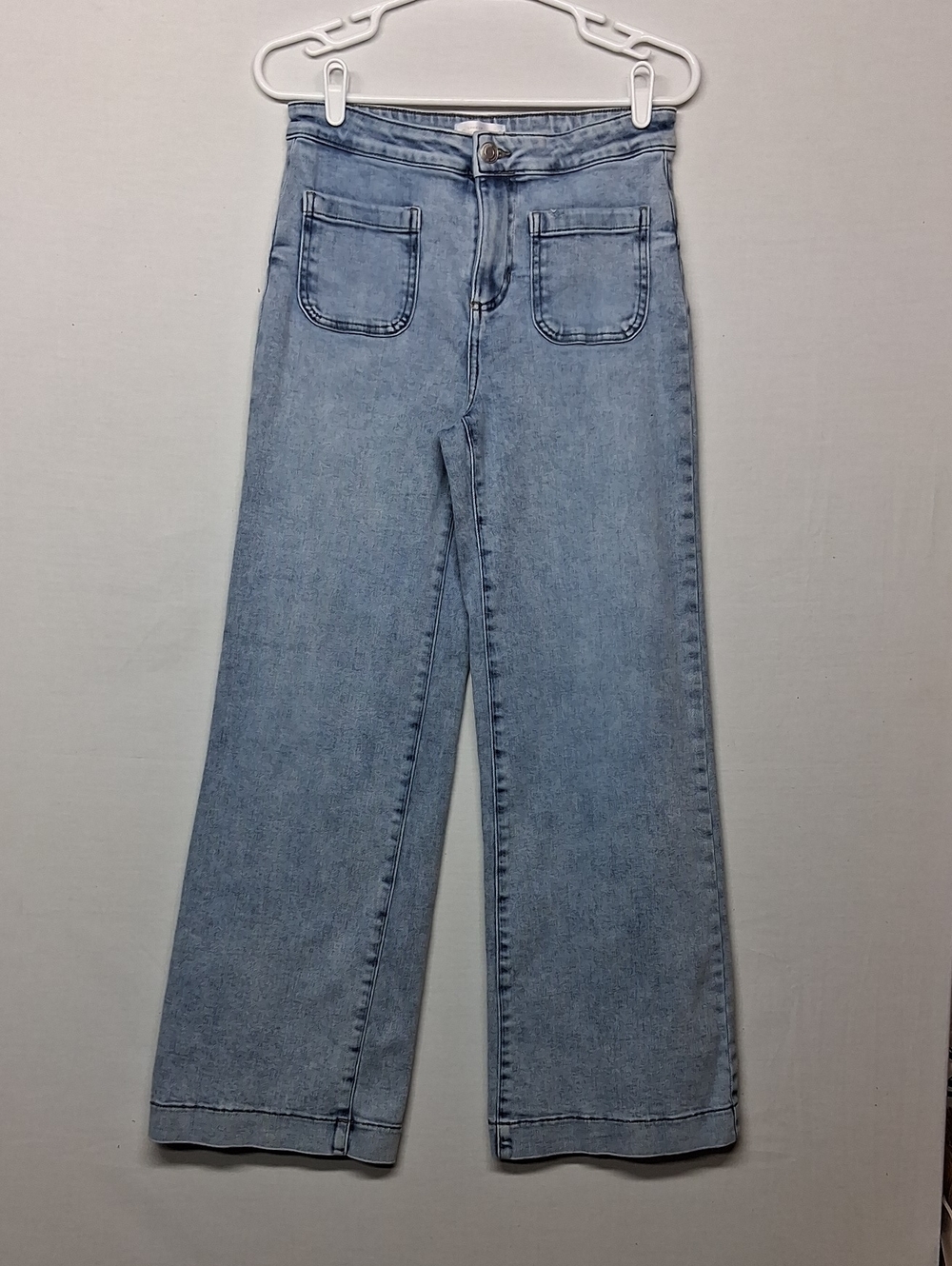 LC Lauren Conrad Light Blue High-Rise Wide-Leg Jeans - Picture 2 of 9